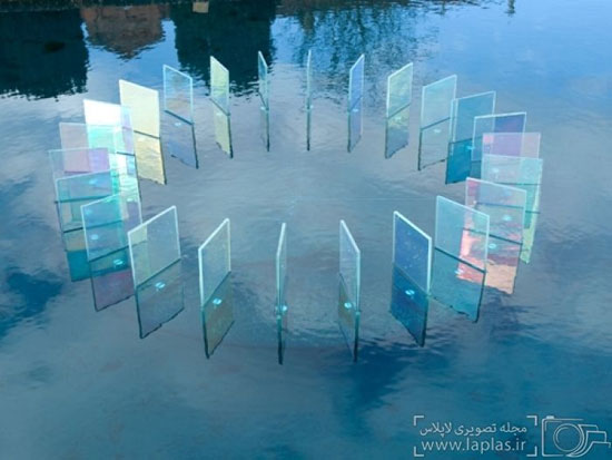 عکس: مجسمه هایی از جنس نور و شیشه