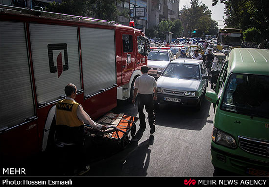 عکس: آتش سوزی در بازار بزرگ تهران