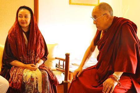 دیدار «کتایون ریاحی» با دالایی لاما +عکس