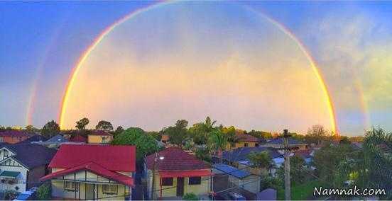 رنگین کمان دوقلو در استرالیا +عکس