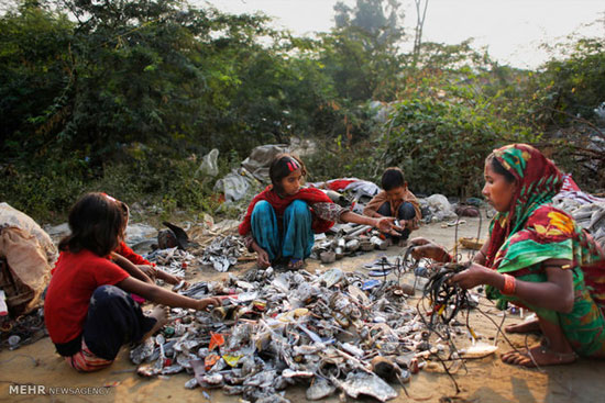 زباله فروشی در هند +عکس