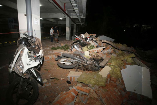 تصاویر منتشر شده از زلزله مهیب در اندونزی
