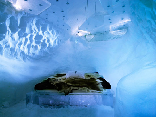 گشتی در هتل برفی و یخی سوییس +عکس
