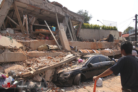 تصاویری از خسارت زلزله در مکزیک