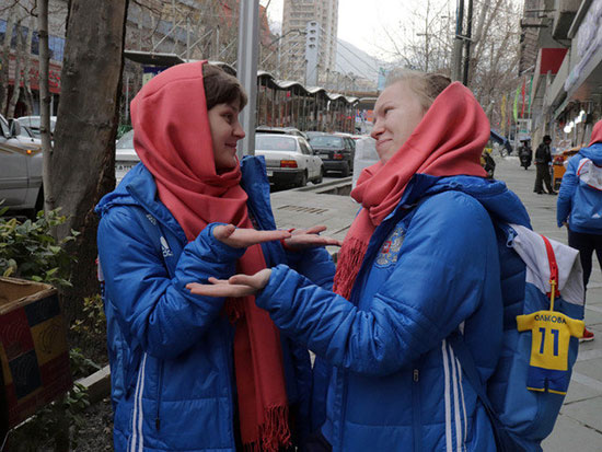 تصاویری از دیدار فوتسال زنان ایران و روسیه