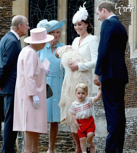 مراسم غسل تعمید نوه ملکه انگلیس +عکس