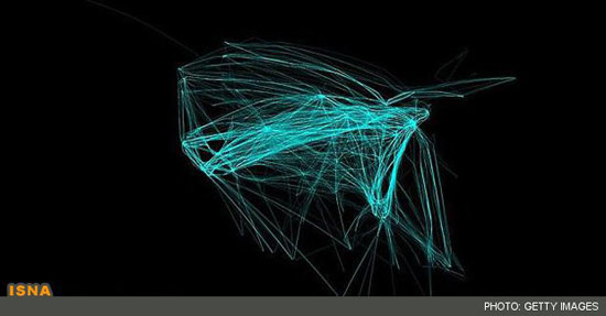تصاویر خارق‌ العاده‌ از مسیرهای پروازی جهان