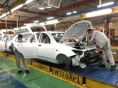 افزایش تولید خودرو در سایپا در آبان ۱۴۰۰