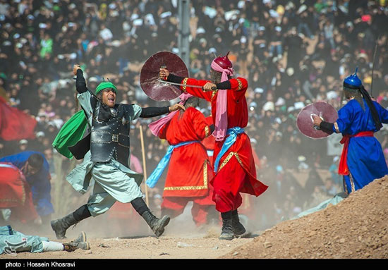 بزرگترین تعزیه میدانی کشور در صحرا رود فسا - شیراز