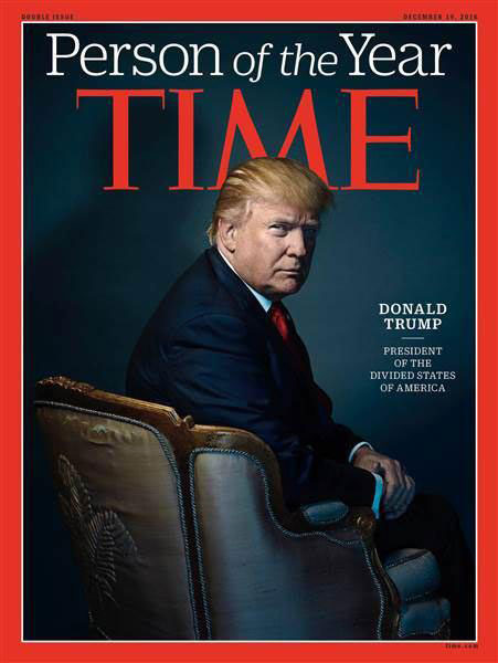ترامپ؛ شخصیت برگزیده سال 2016 از نگاه «تایم»