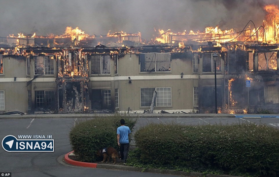 آتش‌سوزی‌ گسترده در کالیفرنیا