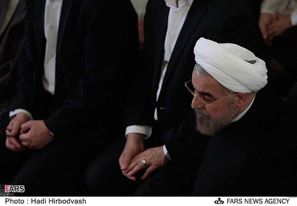 عکس: روحانی در نمازجمعه پس از انتخابات