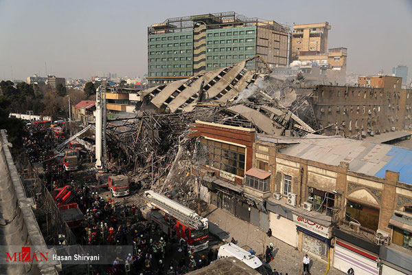 شوک به بازار تهران؛ «پلاسکو» فرو ریخت
