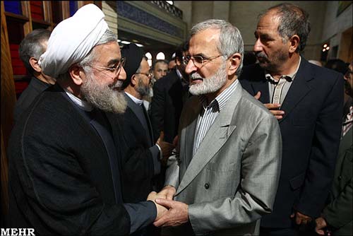 سیاستمداران در ترحیم پدر حسن روحانی