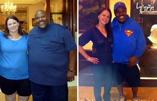 تصاویر جالب زوج ها قبل و بعد از کم کردن وزن