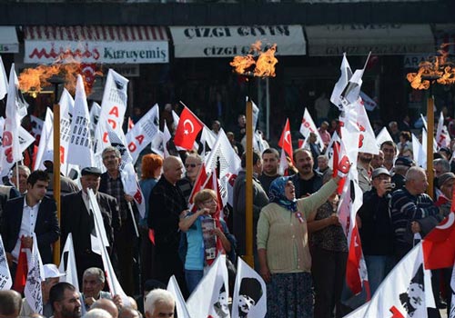 تظاهرات طرفداران آتاتورک علیه دولت +عکس