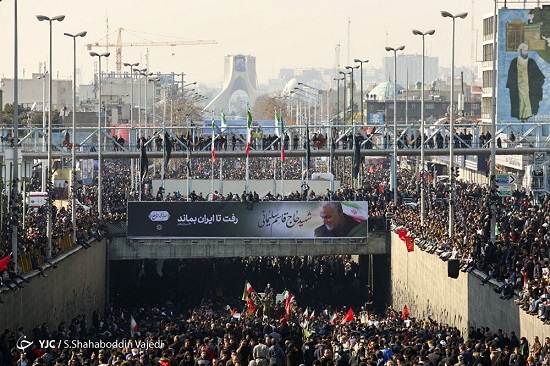 جمعیت تشییع پیکر سردار در تهران چقدر بود؟