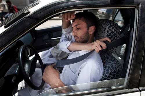 تصاویری از آموزش رانندگی در افغانستان