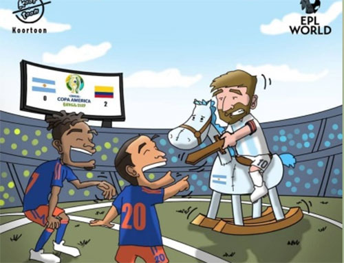 کاریکاتور: وضعیت مسی در تیم ملی آرژانتین