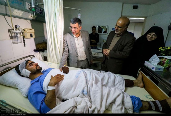 مجروحان حادثه تروریستی زاهدان در بیمارستان