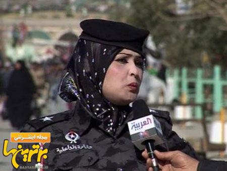اولین پلیس زن جنجالی در عراق + عکس