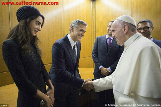 جورج کلونی از پاپ نشان افتخار گرفت