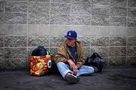 زندگی بی‌خانمان‌ های لس‌ آنجلس +عکس