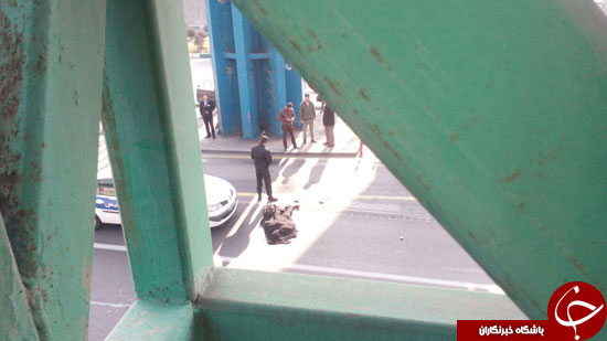تصاویری از یک خودکشی در میدان رسالت