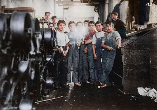 عکس: کودکان کار در آمریکای قرن 20