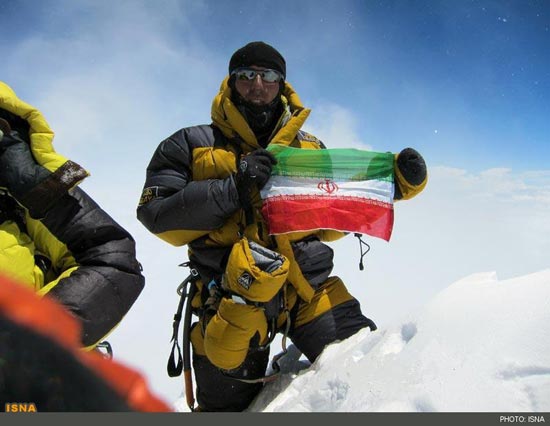تبت زیر پای کوهنورد نامی ایران +عکس