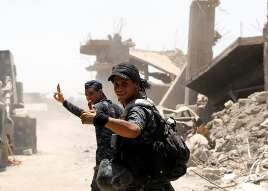 خط مقدم جنگ با داعش در موصل