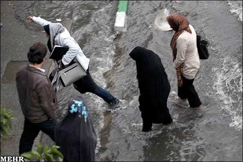 تهران در حال غرق شدن!!!/ عکس