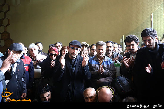 عکس: چهره‌‌ها در تشییع پیکر مجید بهرامی