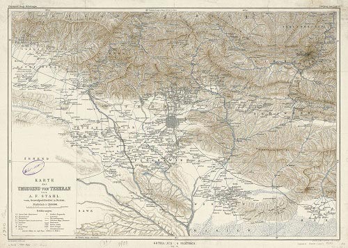 6 نقشه از تهران در عهد قاجار