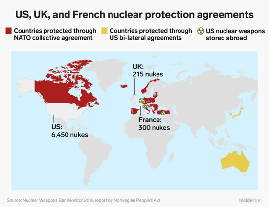 ۹ کشوری که سلاح هسته‌ای داشته و قلدری می‌کنند