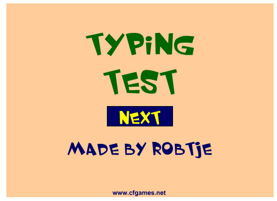 بازی Typing test