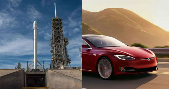SpaceX به کمک اتومبیل های تسلا آمد