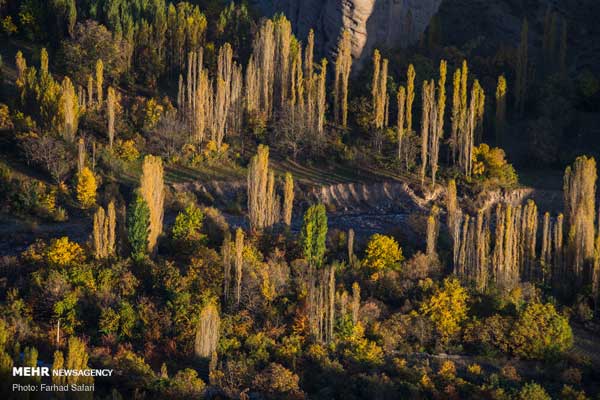 تصاویری از طبیعت پاییزی دامنه‌های الموت