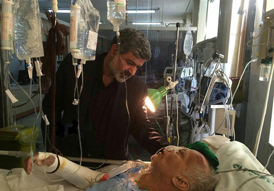 آخرین عکس از نماینده مصدوم تهران در بیمارستان