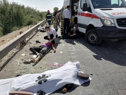 جزئیات تصادف خودروی ۲۰۷ با کامیون در تهران