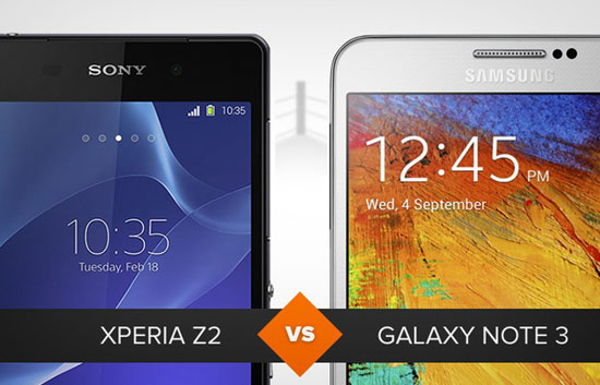نبرد اسمارت فون‌ها: Galaxy Note 3 در برابر Xperia Z2