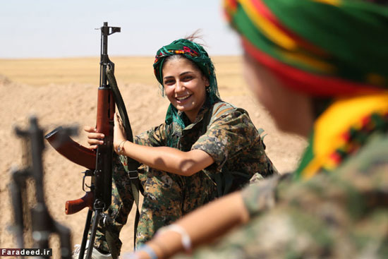 زنان پیشمرگه آماده نبرد با داعش +عکس