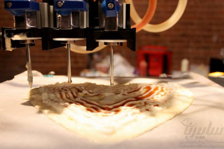 تولید پیتزا با چاپگر 3 بعدی!