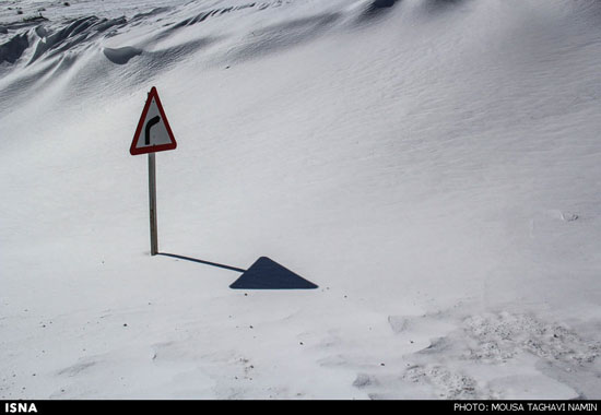 عکس: طبیعت برفی گردنه حیران