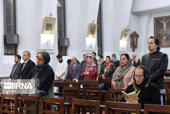 آیین میلاد مسیح در کلیسای ارامنه تهران‎