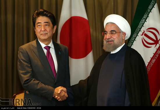 دیدار نخست وزیر ژاپن با روحانی