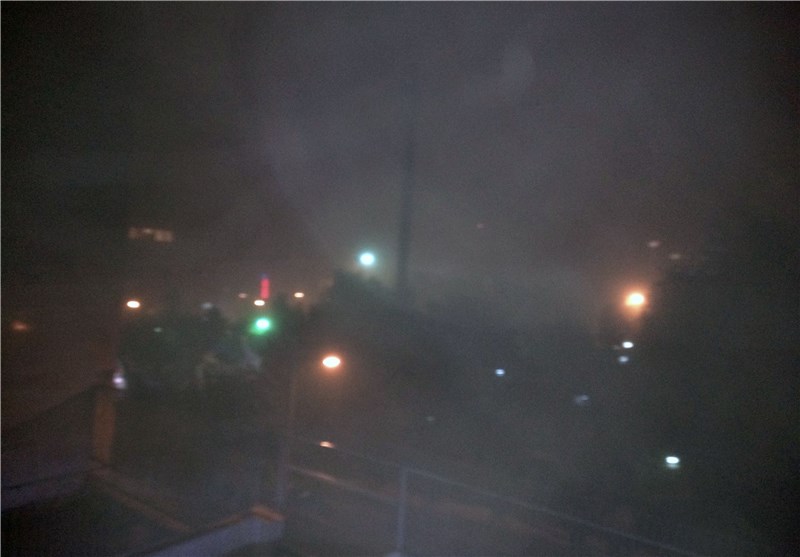 عکس طوفان و رعد برق در تهران
