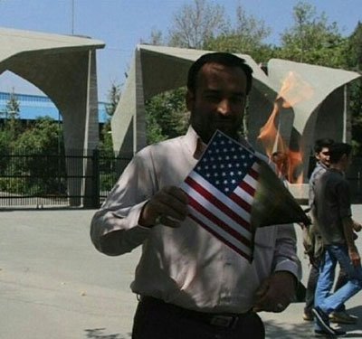 کمپین ایرانی ها علیه پرچم آمریکا +عکس