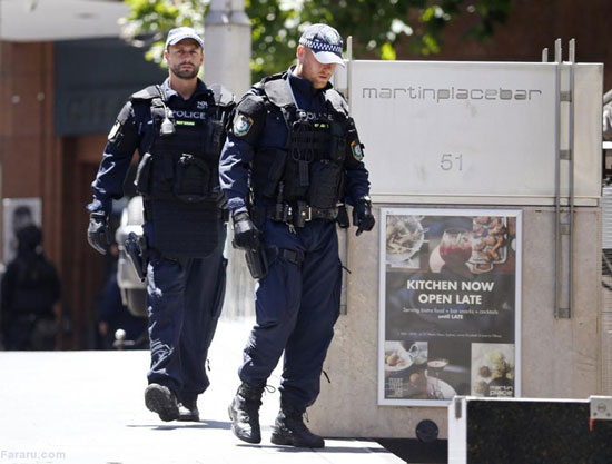عکس: گروگانگیری در سیدنی با پرچم داعش