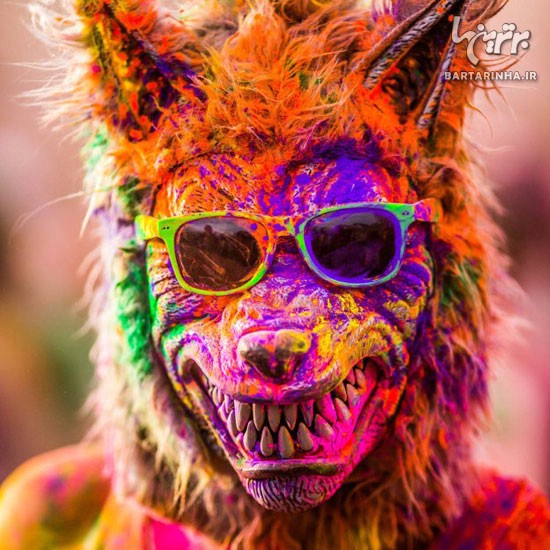 تصاویری دیدنی از جشنواره رنگ ها در آمریکا